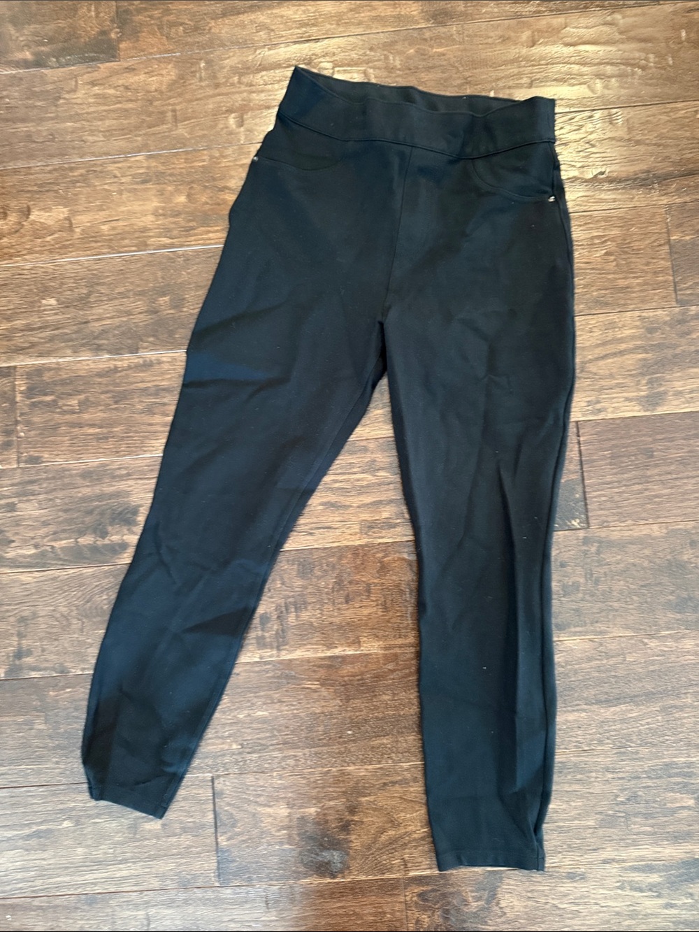 SPANX Black High-Waist Ponte Leggings